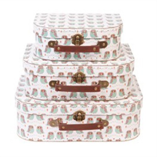 owl suitcases